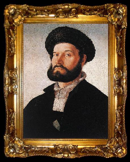 framed  Jan van Scorel Portrait of a Venetian Man, ta009-2